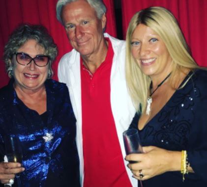 Mariana Simionescu with her ex-husband Bjorn Borg and his now-wife Patricia.